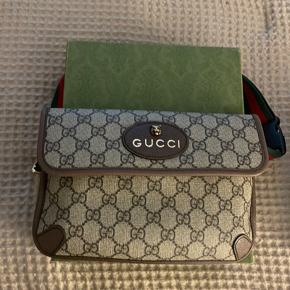 Gucci Mini Bag in Beige and Brown with GG Pattern